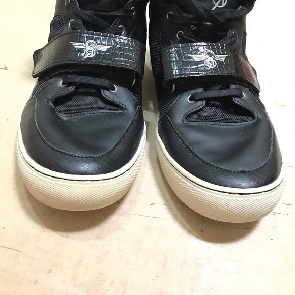 Creative Recreation High Top Sneakers Size 13 Black Leather - Picture 6 of 10